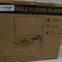 Record Player with Speakers Turntable for Vinyls Records Belt-Driven Turntables LP Vinyl Players Support Auto Stop 3-Speed 3 Size Wireless Playback Headphone AUX RCA Line Out New Sleek Mint Green