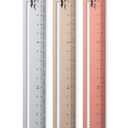 Mr. Pen- Steel Rulers, 3 pcs, 15cm, Silver, Gold, Rose Gold, Centimeter Ruler, Metric Metal Ruler Set, mm Ruler, Metal Rulers, Small Metal Ruler Metal Straight Edge, Steel Ruler, Standard Ruler