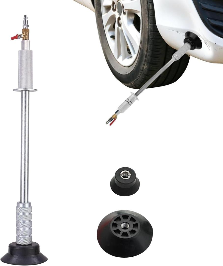 Upgraded Car Dent Air Pneumatic Dent Puller Heavy Pneumatic Sag Repair Pull Hammer Slide Hammer Tool Kit Dent Repair Suction Cup Slide Tool with 3PCS Suction Cup