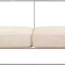 Flamingo P Stretch Seat Couch Cushion Cover Sofa Furniture Protector for Sofa Seat Slipcover Sofa Cover Flexibility with Elastic Bottom2 Seat Cushion Cover (XL), Biscotti Beige