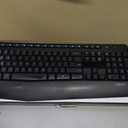 Logitech MK345 Wireless Keyboard and Mouse Combo with Palm Rest, 2.4 GHz USB Receiver, Compatible with PC, Laptop, Black