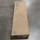 Elevon Long Bar Table Set with 3 PU Upholstered Bar Stools, Dining Table and Chair Sets, Industrial Tall Coffee Table and Back Chair for Kitchen, Living Room, Party Room, Small Space, Pub, Brown