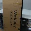 Large Framed Modern Abstract Vertical Wall Art for Living Room, Bright Style Luxury Prints Paintings Artwork for Walls, Minimalist Silver Gray Pictures for Hallway Entryway Foyer Stair Office Wall Decor 30x60 In (Flowing Elegance)