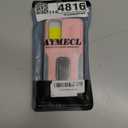 for Galaxy S21 Case with Sliding Camera Lens Cover, HD Screen Protector,360 Rotating Kickstand, AYMECL Military-Grade Shockproof Protective Cover for Samsung Galaxy S21,Pink+Turquoise