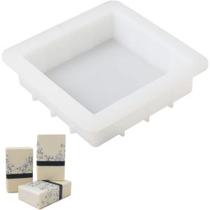 Soap Molds 6 inch Silicone Slab Mold Square DIY Handmade Loaf Mould
