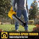 20V Cordless Leaf Blower, Compatible with DeWALT 20V MAX Batteries, Max 600 CFM/125 MPH with Turbo Boost, Brushless Motor 2.0, Variable-Speed Trigger, Lightweight and Compact, Tool Only