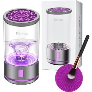 Electric Makeup Brush Cleaner Machine - Automatic Cosmetic Brush Washer, Portable Makeup Brushes Cleanser for All Foundation Brush Types, Fast Deep Cleaning Machine