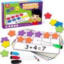 Coogam Magnetic Ten-Frame Set, Math Manipulative EVA Number Counting Games, Montessori Educational Toy Gift for Kindergarten Classroom Kids 3 4 5 Year Old