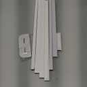 Delamu Cord Hider, Cord Covers for Wires on Wall, One-Cord Cable Hider, Self-Adhesive Wire Hiders Wire Covers for TV Cords on Wall, Easy Mount Cable Cover Management Kit, 6X W0.59 H0.4in, White