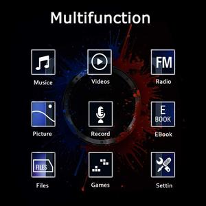 MP3 Player, Music Player with 16GB Micro SD Card, Build-in Speaker/Photo/Video Play/FM Radio/Voice Recorder/E-Book Reader, Supports up to 128GB (Dark Blue)