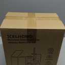 Navy Blue Bathroom Accessories Set 8 Piece Navy Blue and Gold Bathroom Set, Bathroom Sets with Stainless Steel Garbage Can,Toilet Brush,Toothbrush Set,Soap Dispenser