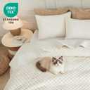 Luxury Soft Velvet Quilt Set King Size - Lightweight Velvet Bedding Set for All Season, Oversized Bedspread Coverlet Comforter Set with 2 Pillow Shams, Cream White, Diamond (King/Cal.King (106" x 96"))