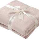 bearberry Super Soft Fluffy Throw Blanket Lightweight Cozy Warm Throw Blankets for Couch Bed Sofa All Season (Beige, 50”x60”)