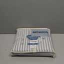 MooMee Striped Duvet Cover Set 100% Washed Cotton Linen Like Textured Breathable Durable Soft Comfy (Dark Grey White Classic Stripes, Queen 90"x90")