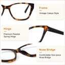 Madison Avenue 2 Pack Cateye Blue Light Blocking Reading Glasses for Women Spring Hinge, Vintage Computer Readers Eyeglasses Demi Brown +1.0
