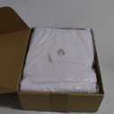 Wokceer White Backdrop Curtain for Parties 10x10FT Photo Backdrop Drapes for Wedding Polyester White Backdrop for Photoshoot Baby Shower Birthday Party Curtains Photography Background 2 Panels 5x10FT