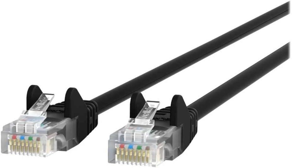 Belkin Components Cablecat5eutprj45m/m5mblkpatchsnagless