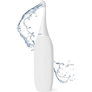 The Original HAPPYPO Travel Bidet - Handheld Bidet for Gentle Cleansing - Portable Hygiene Bottle for Home or Travel - Replaces Wet Wipes and Douche Bottles for Women (Regular (300 ml), White)