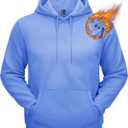 TACVASEN Men's Athletic Hoodies Fleece Lined Sweatshirt Pullover Soft Casual Hooded Sweatshirt with Pocket (Blue, L)