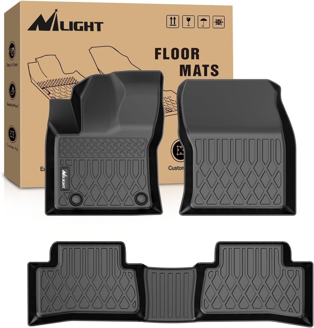 Nilight Floor Mats for Toyota Corolla Cross Hybrid 2022 2023 2024 2025 2026 (AWD Only) All Weather Custom Fit Heavy Duty Floor Liners