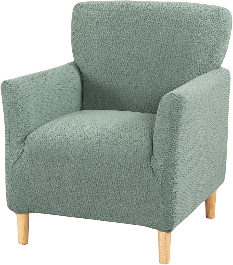 HAOYONG Banquet Armchair Slipcover Stretch Jacquard Chair Covers 1-Piece Armchair Sofa Covers Soft Arm Chair Cover Removable Washable Single Couch Covers Furniture Protector for Living Room