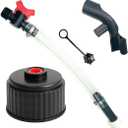 Gas Cans, racing fuel jug hose, Fuel Filler Jug Hosewith Ball 3044 Valve Shut Hose, Racing Fuels 3042 Replacement Jug Cap,5 Gallon Gas Can for Racing,Fuels Replacement Jug Cap,Scribner Fuel Jugs,  (Red)