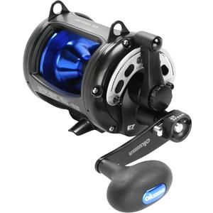 Okuma Solterra SLX Two Speed Closed Frame Lever Drag Reel Saltwater Trolling Reel, SLX-30IIb, 540yds-40lb, Black