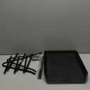 Mind Reader 3-Tier Paper Tray, Desktop Organizer, File Storage, Workspace, Office, Metal Mesh, 11.75"L x 13.75"W x 10"H, Black