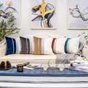 Yangest Wine Red Christmas Velvet Throw Pillow Cover with Gold Striped Leather Cushion Case Modern Luxury Pillowcase for Sofa Couch Bedroom Living Room Home Decor,20"x20"