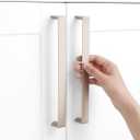 10 Pack 6-1/4 Inch Brushed Nickel Cabinet Pulls Satin Nickel Cabinet Handles Nickel Hardware for Kitchen Cabinets 1648 Drawer Bedroom Dresser Bathroom Vanity Cupboard