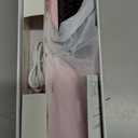 Go Brush Pro 2026 Hair Straightener Brush 300 Million Negative Ionic Portable Hair Straightener Comb for Women with 4 Temps Fast Heating MCH Ceramic Coating Smooth Frizz Hair Light Pink