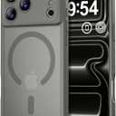 Thomo Magnetic for iPhone 17 Pro Case, [Compatible with Magsafe] [Full Camera Protection] Translucent Matte Military Grade Shockproof with Anti-Fingerprint Phone Cover 2025, Titanium Gray