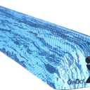 CanDo Blue Marble High Density EVA Foam Roller For Muscle Restoration, Massage Therapy, Sport Recovery, And Physical Therapy. 6" x 36", Half-Round (30-2210)