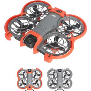 Protector for DJI Neo2, 3D Printing Anti-Collision Prop Bumper Protective Cover Ring Impact Protectors Height Increase for DJI NEO 2 Drone Landing Gear Accessories (Grey-Can Use Transmission Module)