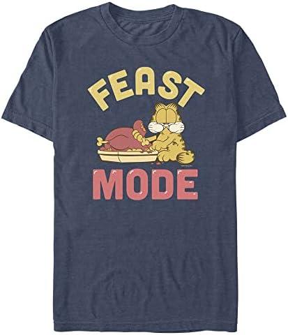 Nickelodeon Big & Tall Garfield Feast Mode Men's Tops Short Sleeve Tee Shirt, 5XL