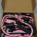 No Pull Dog Harness, Collar & Leash Set | Includes Dog Seat Belt, Collapsible Bowls & Poop Bag Dispenser. Ideal for Training, Walking, Hiking. Fits Small to Large Dogs(Pink-XL) (X-Large)