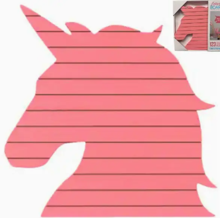 Wholesale Dream Big - 10" Unicorn Letter Board Kit - 123 Characters