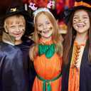 3 Pack Halloween Ghost Headband, Sparkly Bopper Ghost Hair Accessories w/Silver Tinsel | Fun Animated Look | Lightweight & Comfortable | One Size Fits Most Teens & Adults - Pink, Purple & White