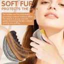 3 x 1/2 PCS Lymphatic Contour Face Brush - Facial Gua Sha Lymphatic Drainage Massager for Lifting & Sculpting, Soft Bristles for Natural Makeup, Waterproof & Easy Clean (1Pcs Contour Face Brush)