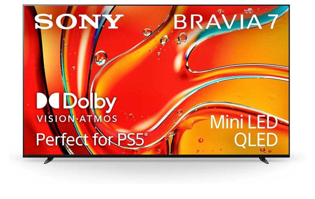 Sony 85 Inch Mini LED QLED 4K Ultra HD TV BRAVIA 7 Smart Google TV with Dolby Vision HDR and Exclusive Features for PlayStation®5 (K-85XR70)