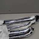 Chrome Side Window Visors Wind Vent Deflector for 07-13 Chevy Silverado/GMC Sierra 1500/Avalanche,07-14 2500HD&3500HD Crew Cab/Yukon XL/Suburban,4pcs Outside Mount Tape-On Rain Guards 94515Y