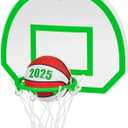 Hallmark Keepsake Christmas Ornament, Basketball Star 2025, Gifts for Sports Fans (Pack of 2)