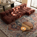 Boho Area Rug 8x10 Large Rug for Living Room Bedroom Office Kitchen Dining Room Non-Slip Soft Low-Pile Vintage Rug Bohemian Washable Large Rugs for Bedroom, Brickred