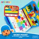 LUPPA Pocoyo Montessori Busy Board - Preschool Learning Fun with Alphabet & Numbers, Ideal Educational Travel Toy for 3-4 Year-Olds (Busy Board)