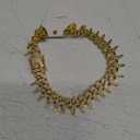 Gold Dog Chain Collar, Cool Spiked Style Necklace Bling Diamond Cuban Link Dog Collars Glitter Rhinestone Puppy Collar for XXS XS Small Medium Large Pet Dogs Cats (Gold, 12 Inches)