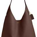 COACH Brooklyn Shoulder Bag 39, B4/Maple, 15.25 x 4.75 x 17 in