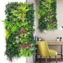 Artificial Plant Wall Panels: 40''x 20'' UV-Anti Faux Grass Wall Backdrop Boxwood Ivy Fence Privacy Screen Fake Greenery Leaf Hedge for Outdoor,Indoor,Garden,Backyard and Home Decor