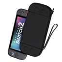 LXFEIFANTECH Slim Carrying Case Compatible with Nintendo Switch 2 2025, Hard Shell Travel Case with 12 Game Card Slots & Screen Protector Mat , Portable Hard Shell Storage Bag, Black