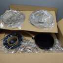 23 Pcs Pots and Pans Set, Non Stick Ceramic Cookware Set with 3 Frying Pans, Healthy Non-Toxic, Large Capacity,Induction Compatible, PFAS/PTFE/PFOA Free, Black