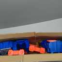 Monster Jam, Supercharge Speedway Playset, Megalodon and El Toro Loco Die-Cast Monster Trucks, Light Up World Finals Track Kids Toys for Boys Ages 3 and Up
